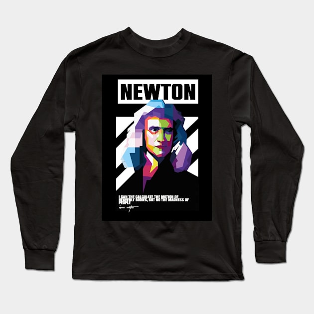 Isaac Newton Long Sleeve T-Shirt by WPAP46